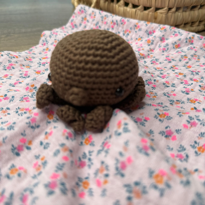 Doudou Pieuvre - Violine fleuri