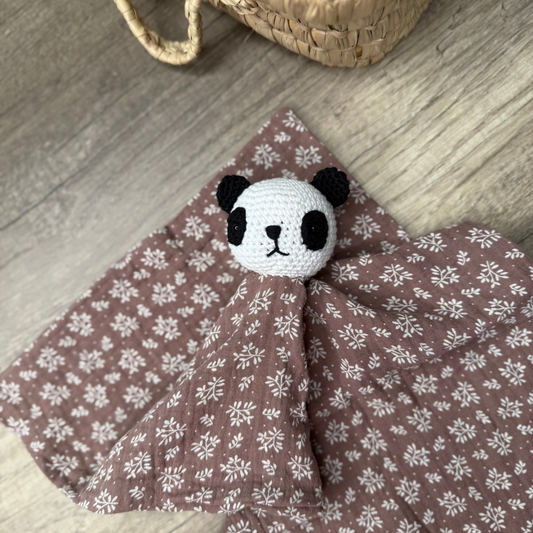 Doudou Panda - Marron fougère